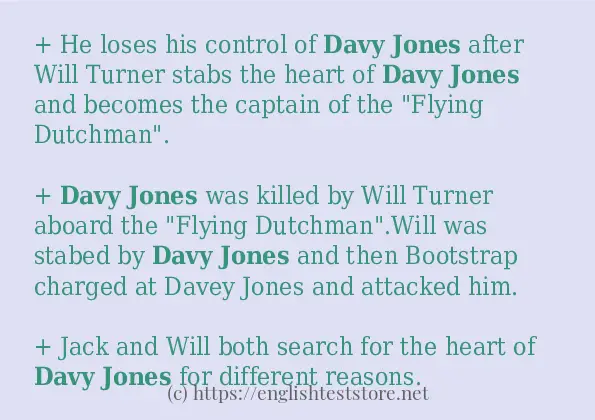 Example sentences of Davy jones Example sentences of Davy jones
