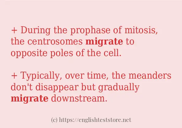 Example sentences of migrate