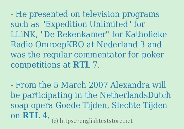 Example sentences of rtl
