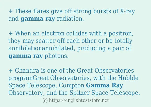 Gamma ray how to use?