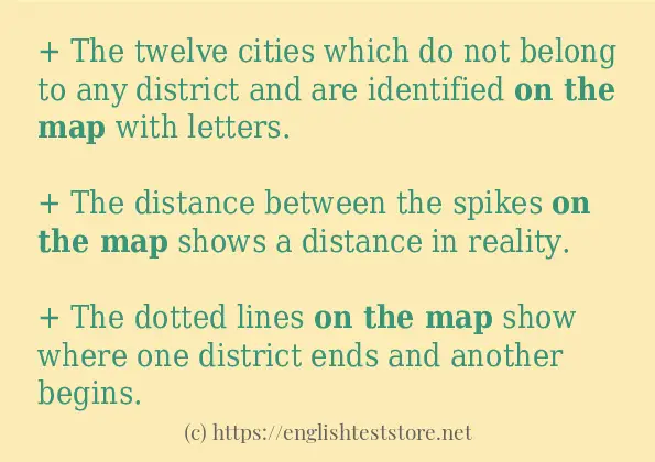 How To Use In Sentence Of On The Map 