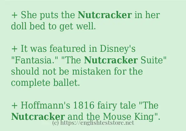 How to use the word nutcracker