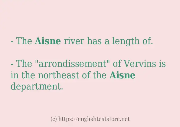In-sentence examples of aisne