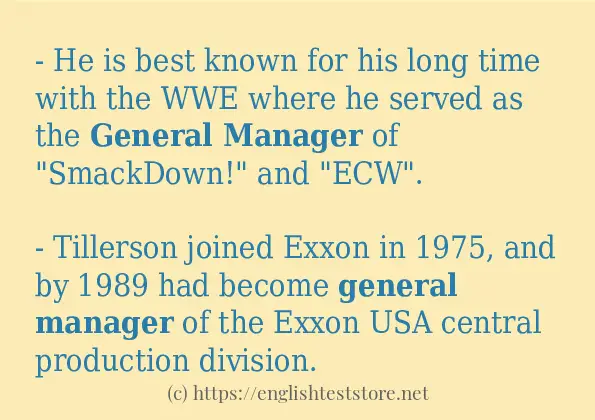 In-sentence examples of general manager