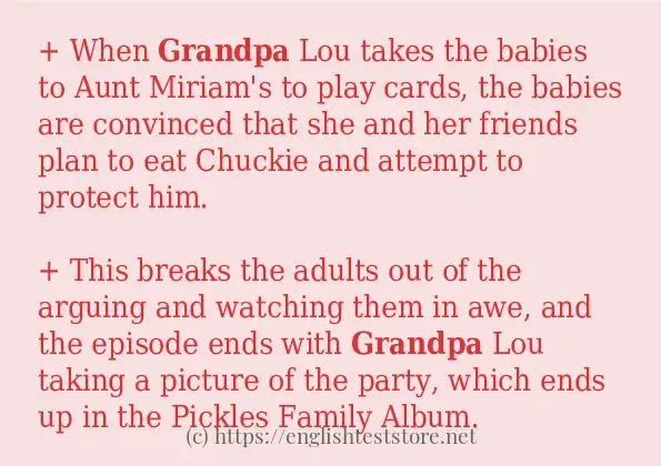 In-sentence examples of grandpa