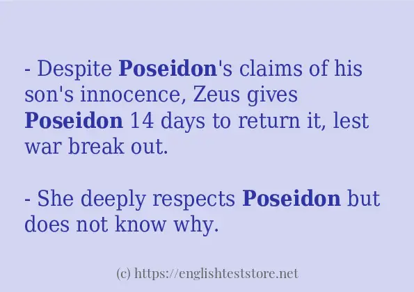 In sentence examples of poseidon