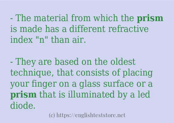 In-sentence examples of prism