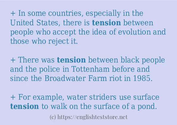 In-sentence examples of tension