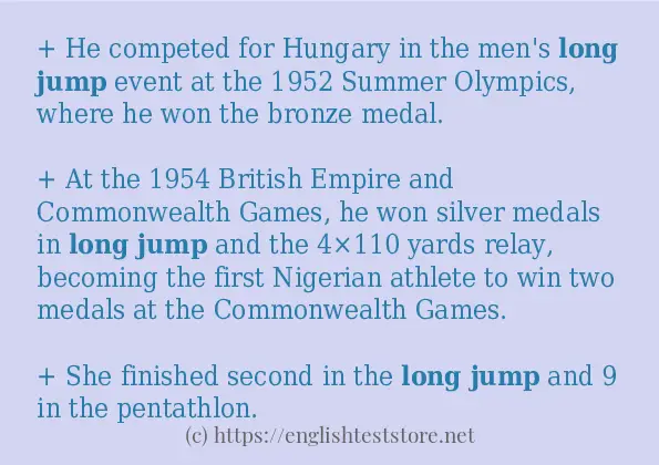 Long jump use in-sentences