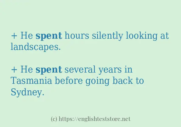 Sentence example of spent