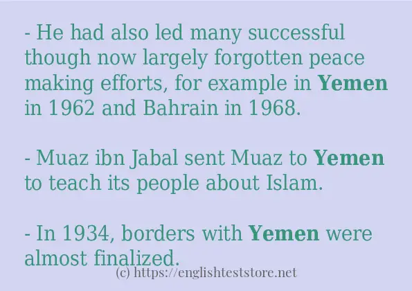 Sentence example of yemen