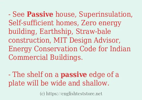 Some example sentences of passive