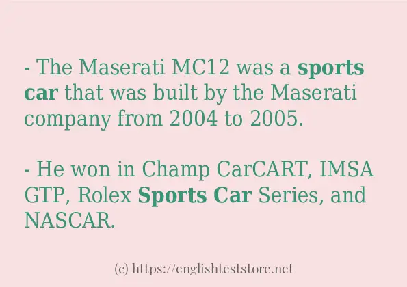 Sports car how to use?