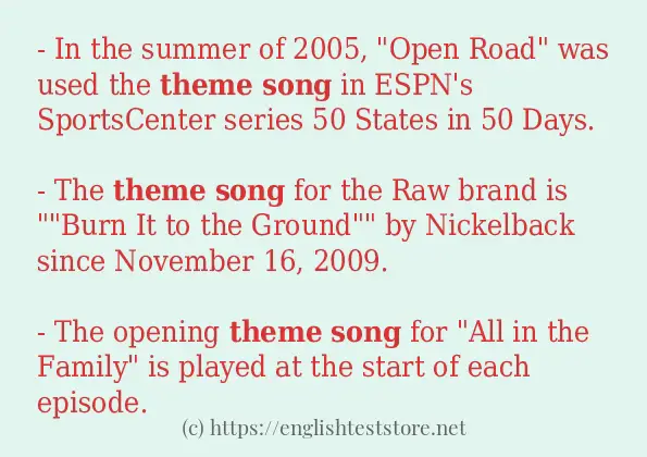 Theme song use in sentences