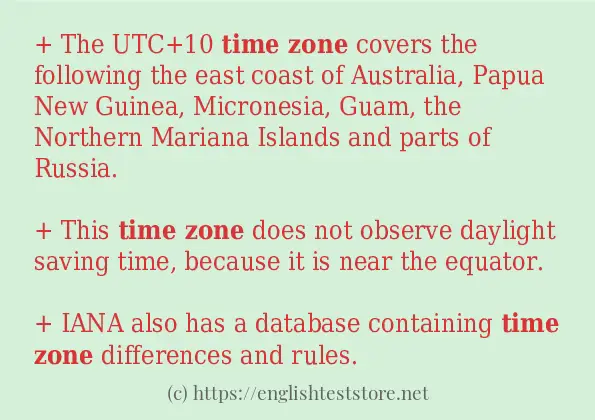 Time zone how to use?