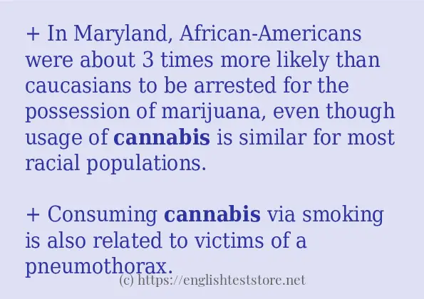 Use the word cannabis