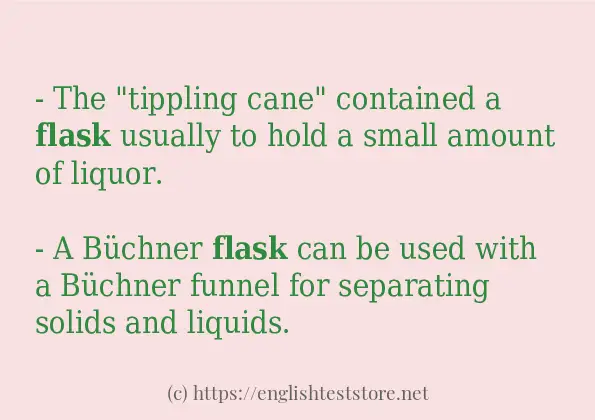 Use the word flask