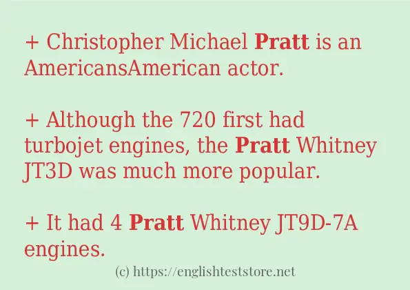 Use the word pratt Use the word pratt