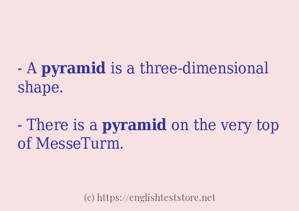 Use the word pyramid