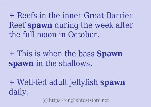 Use the word spawn