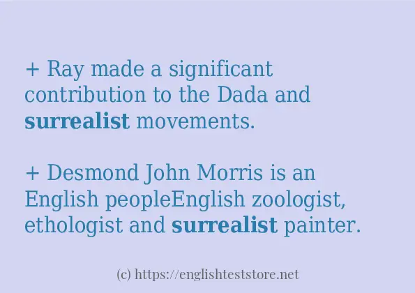 Use the word surrealist