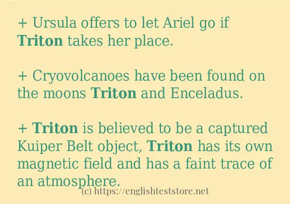 Use the word triton