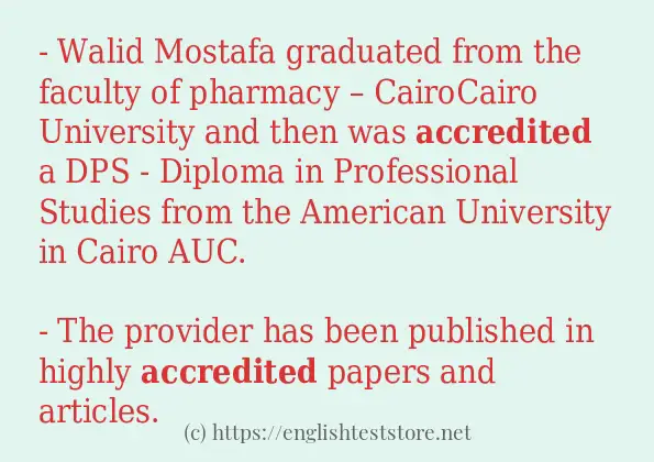 accredited in-sentences