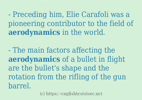 aerodynamics how to use?