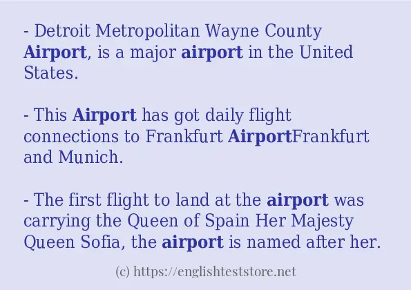 airport in-sentences