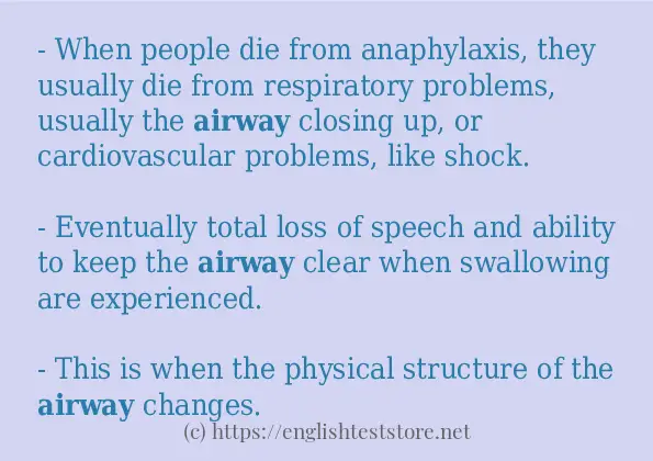 airway use in-sentences