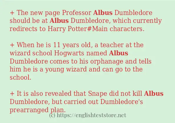 albus how to use?