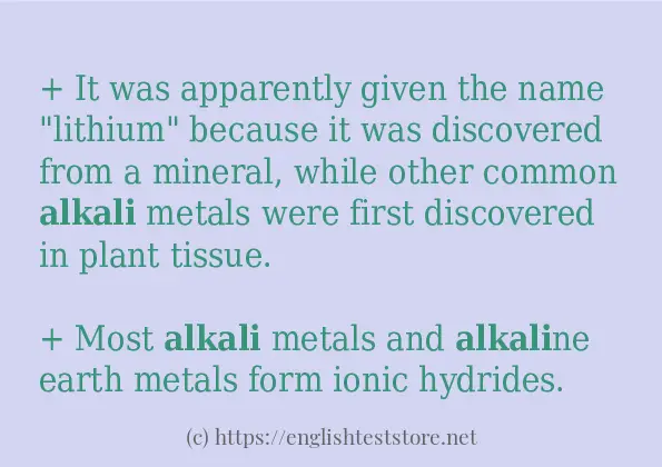 alkali some ways to use