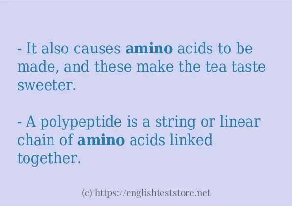 amino some ways to use