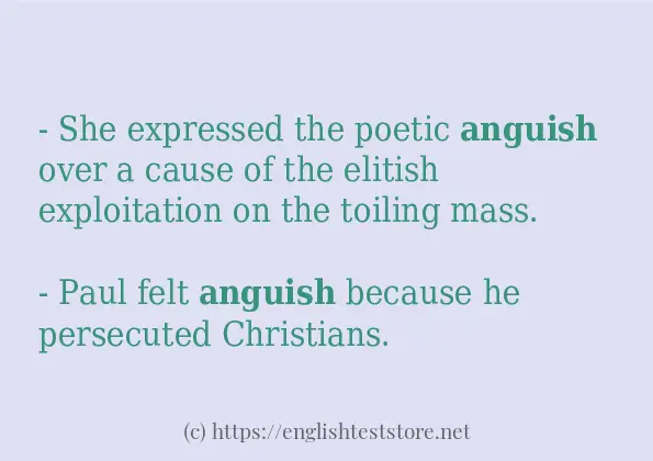 anguish use in sentences