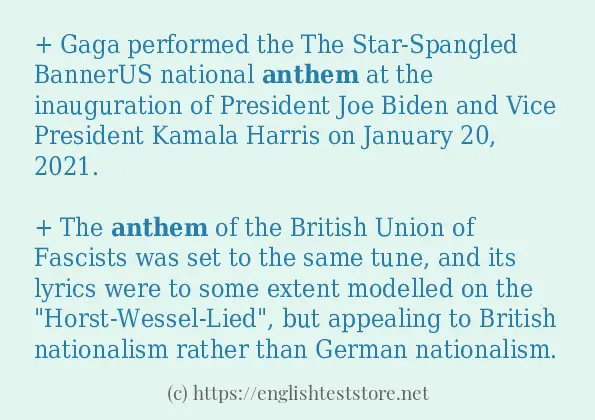 anthem example in sentences