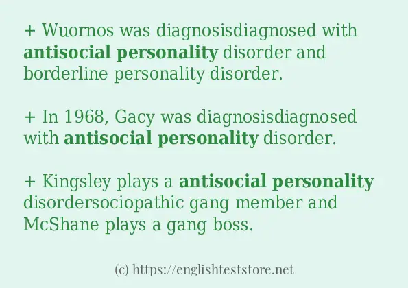 antisocial personality some ways to use