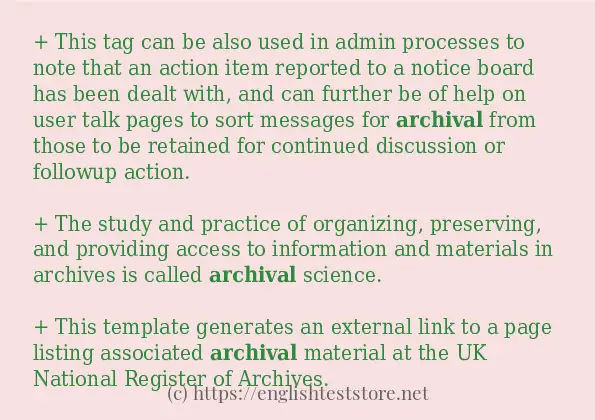 archival use in-sentences