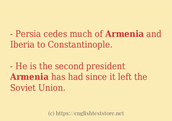 armenia some ways to use