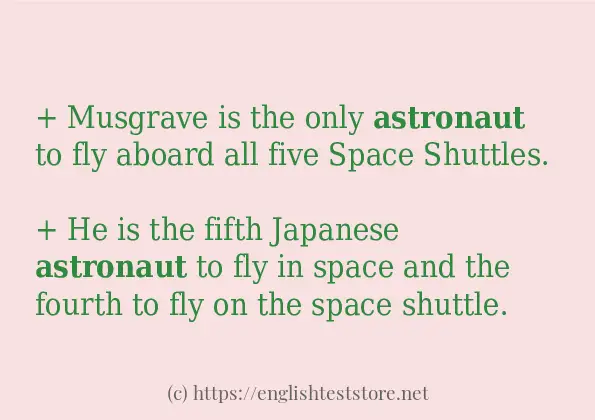 astronaut some ways to use