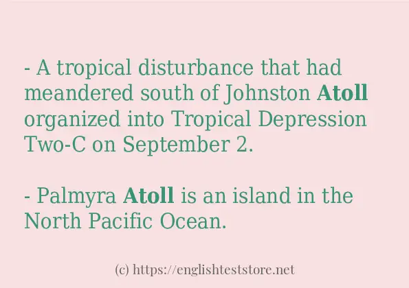 atoll some ways to use