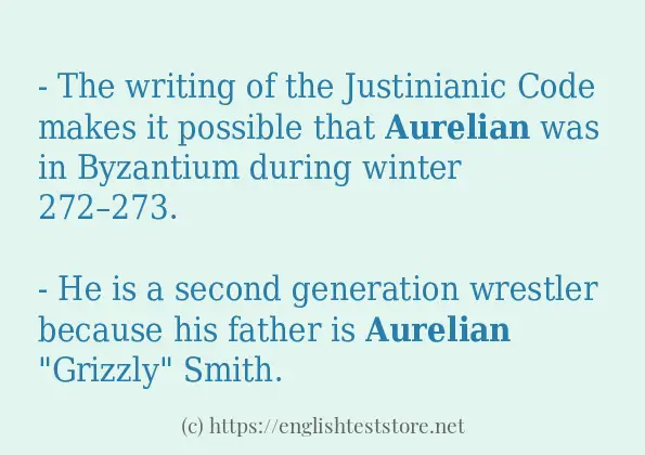 aurelian some ways to use aurelian some ways to use