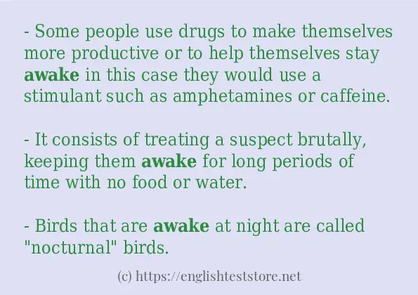 awake some ways to use