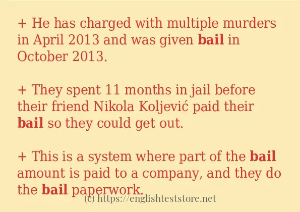 bail in sentences?