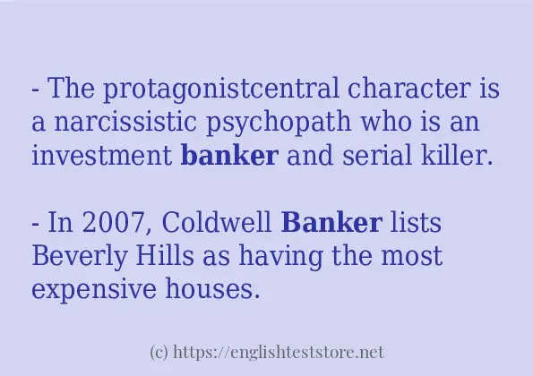 banker use in sentences