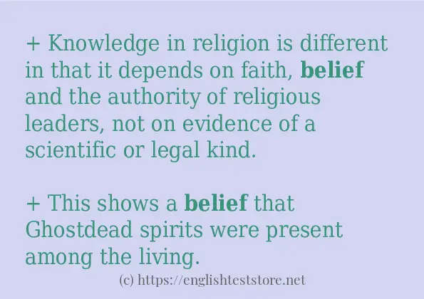 belief use in-sentences