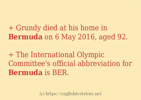bermuda some ways to use