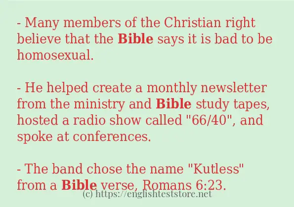 bible how to use?