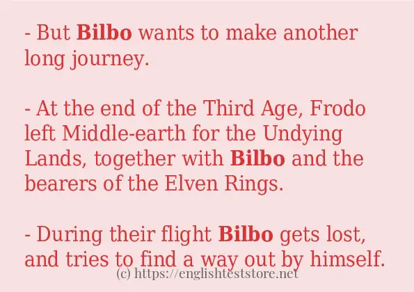 bilbo in-sentences