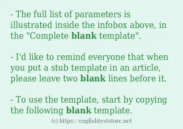 blank how to use?