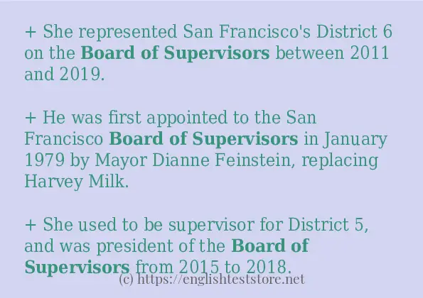 board of supervisors use in-sentences